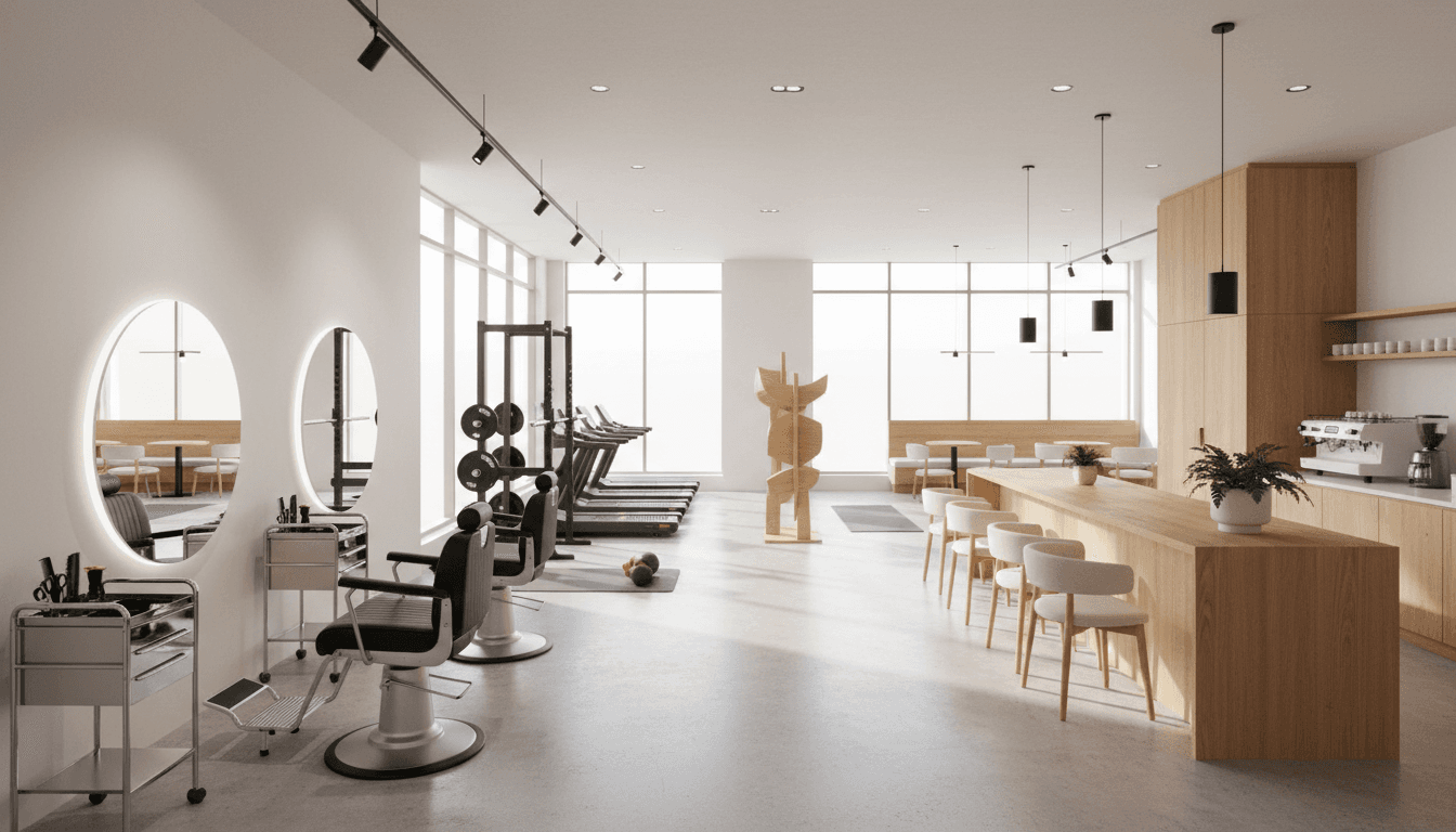 A gym and an orthodontic office, representing the industries served by the system